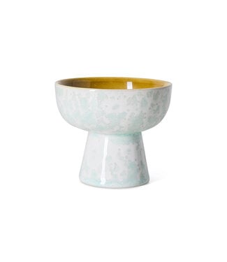 HKLIVING Kom 70s ceramics: tapas bowl on base S, lotus
