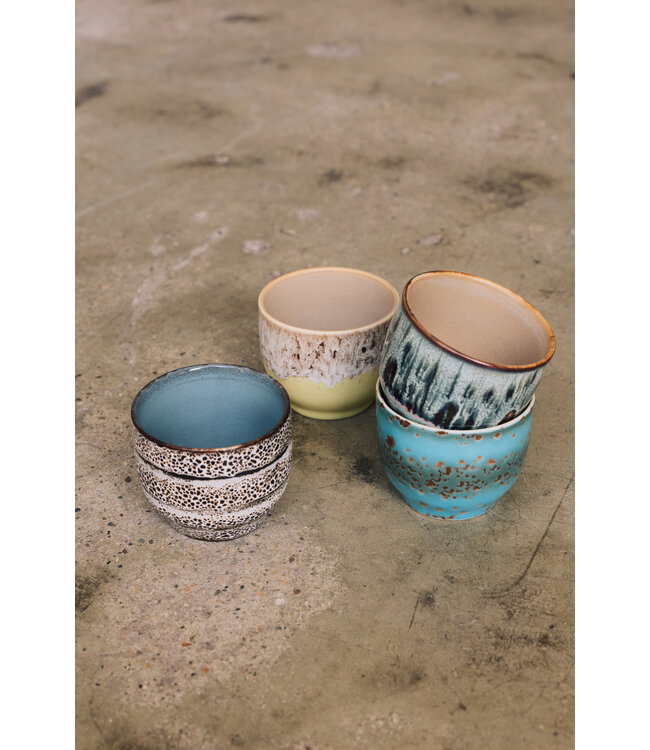 HKLIVING Kopje 70s ceramics: café cup, custard