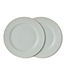 HKLIVING Borden Farmhouse ceramics: dinner plates, pale blue (set of 2)
