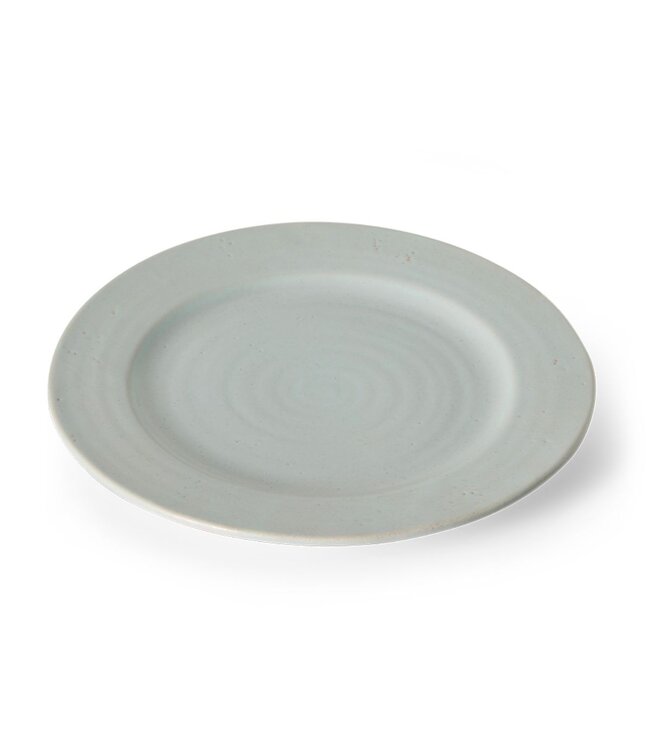 HKLIVING Borden Farmhouse ceramics: dinner plates, pale blue (set of 2)