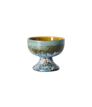 HKLIVING Schaaltje 70s ceramics: medium coupe, agave