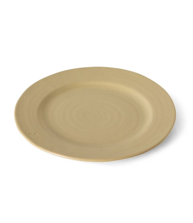 HKLIVING Borden Farmhouse ceramics: dinner plates, cream (set of 2)
