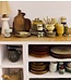 HKLIVING Borden Farmhouse ceramics: dinner plates, cream (set of 2)