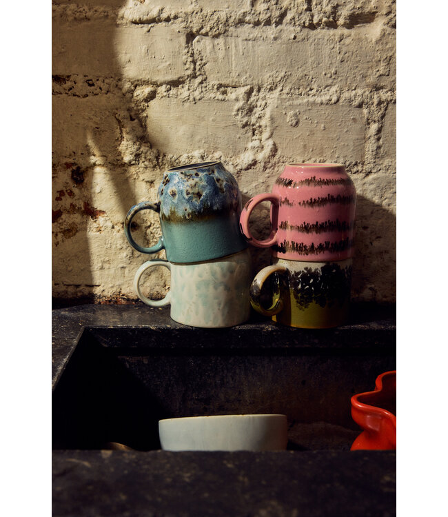 HKLIVING Mok 70s ceramics: café mug, bubble