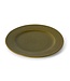 HKLIVING Borden Farmhouse ceramics: dinner plates, moss (set of 2)