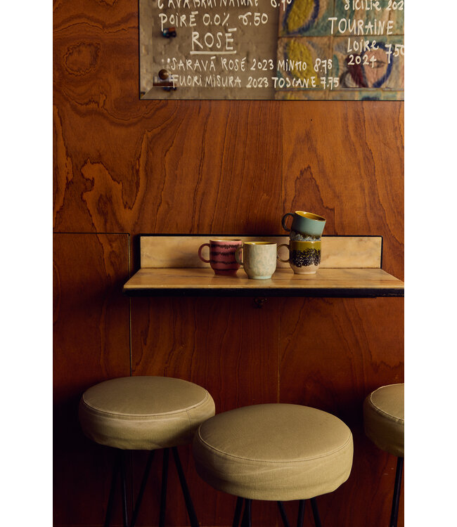 HKLIVING Mok 70s ceramics: café mug, truffle