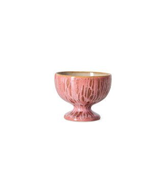 HKLIVING Schaaltje 70s ceramics: small coupe, rhubarb