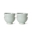 HKLIVING Kom Farmhouse ceramics: small bowls, pale blue (set of 4)