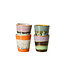 HKLIVING Mok 70s ceramics: ristretto mugs, nostalgia (set of 4)