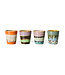 HKLIVING Mok 70s ceramics: ristretto mugs, nostalgia (set of 4)