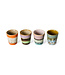 HKLIVING Mok 70s ceramics: ristretto mugs, nostalgia (set of 4)