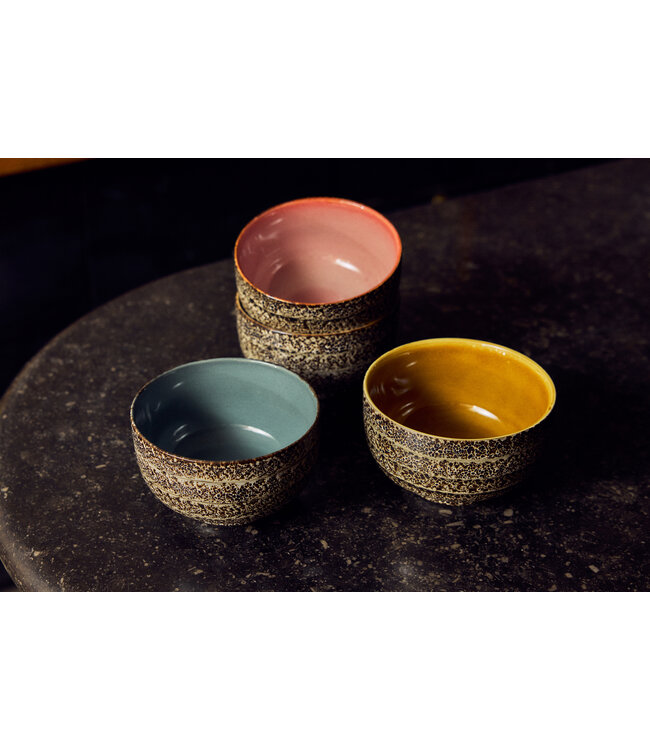 HKLIVING Kom 70s ceramics: noodle bowls, brew variation (set of 4)
