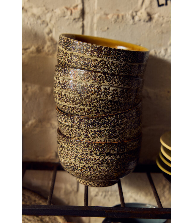 HKLIVING Kom 70s ceramics: noodle bowls, brew variation (set of 4)