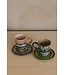 HKLIVING Mok 70s ceramics: espresso mugs, softness (set of 4)
