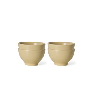 HKLIVING Kom Farmhouse ceramics: XS bowls, cream (set of 4)