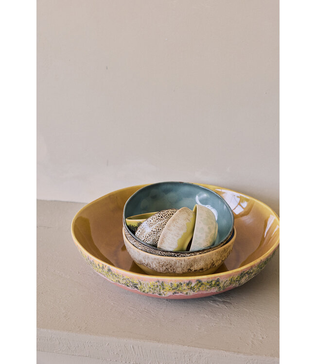 HKLIVING Kom 70s ceramics: XS bowls, caramelized (set of 4)
