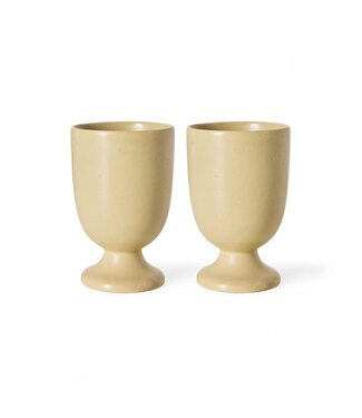 HKLIVING Mok Farmhouse ceramics: mugs, cream (set of 2)