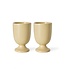 HKLIVING Mok Farmhouse ceramics: mugs, cream (set of 2)