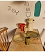 HKLIVING Mok Farmhouse ceramics: mugs, cream (set of 2)