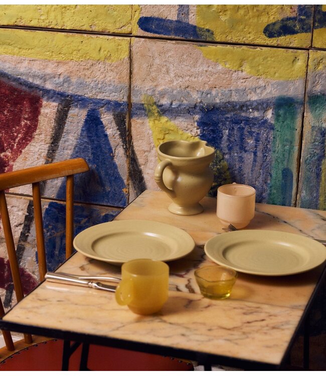 HKLIVING Karaf Farmhouse ceramics: small jug, cream