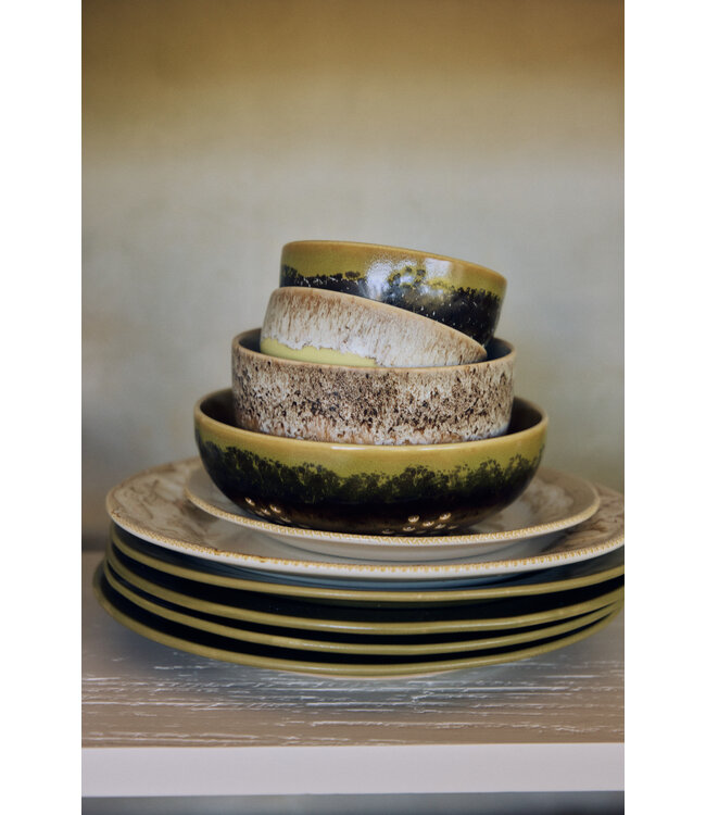 HKLIVING Kom 70s ceramics: tapas bowl, truffle