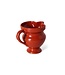 HKLIVING Karaf Farmhouse ceramics: small jug, red
