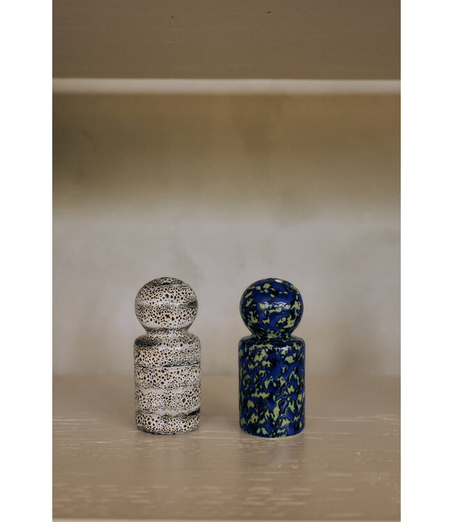HKLIVING Peper- en zoutpot 70s ceramics: pepper & salt jar, grain