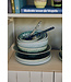 HKLIVING Opscheplepel 70s ceramics: serving spoons, blues (set of 2)