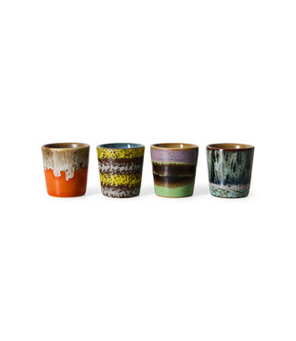 HKLIVING Eierdopjes 70s ceramics: egg cups, bright (set of 4)