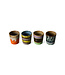 HKLIVING Eierdopjes 70s ceramics: egg cups, bright (set of 4)