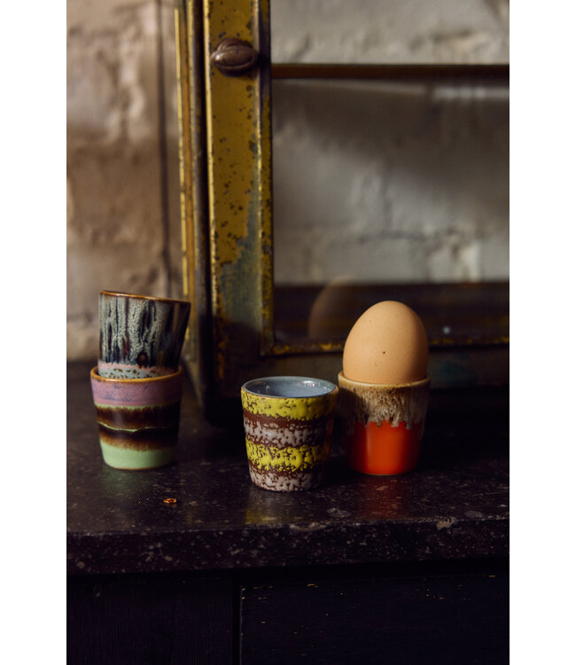HKLIVING Eierdopjes 70s ceramics: egg cups, bright (set of 4)