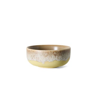 HKLIVING Kom 70s ceramics: tapas bowl, custard