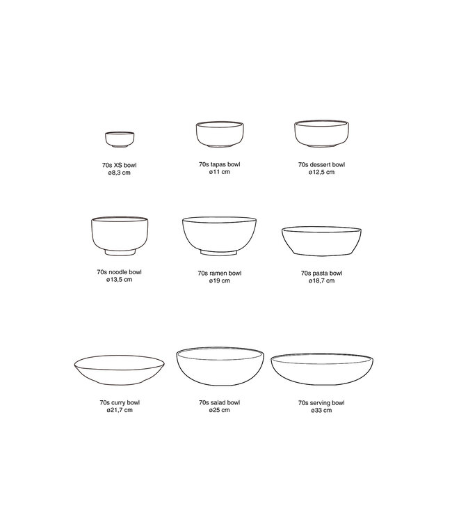 HKLIVING Kom 70s ceramics: tapas bowl, custard