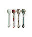 HKLIVING Lepels 70s ceramics: spoons M, marine (set of 4)