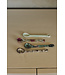 HKLIVING Lepels 70s ceramics: spoons M, marine (set of 4)