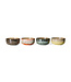 HKLIVING Kom 70s ceramics: dessert bowls, grand (set of 4)