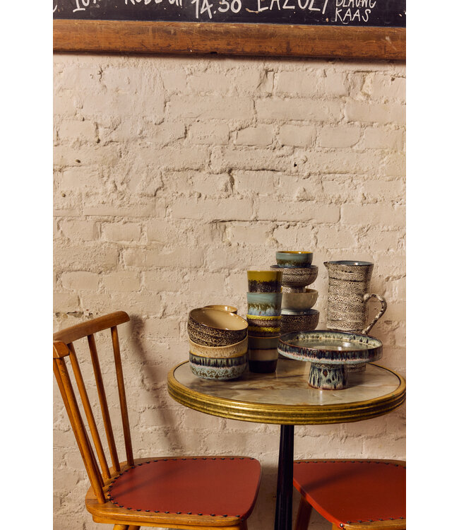 HKLIVING Kom 70s ceramics: dessert bowls, grand (set of 4)