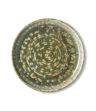 HKLIVING Bord Chef ceramics: side plate, rustic green