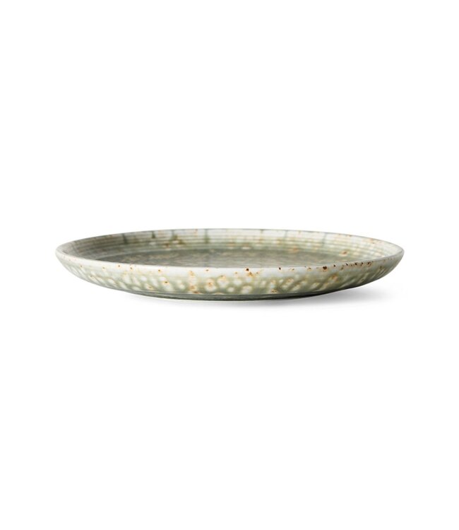 HKLIVING Bord Chef ceramics: side plate, rustic green