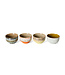 HKLIVING Kom 70s ceramics: noodle bowls, sunset (set of 4)