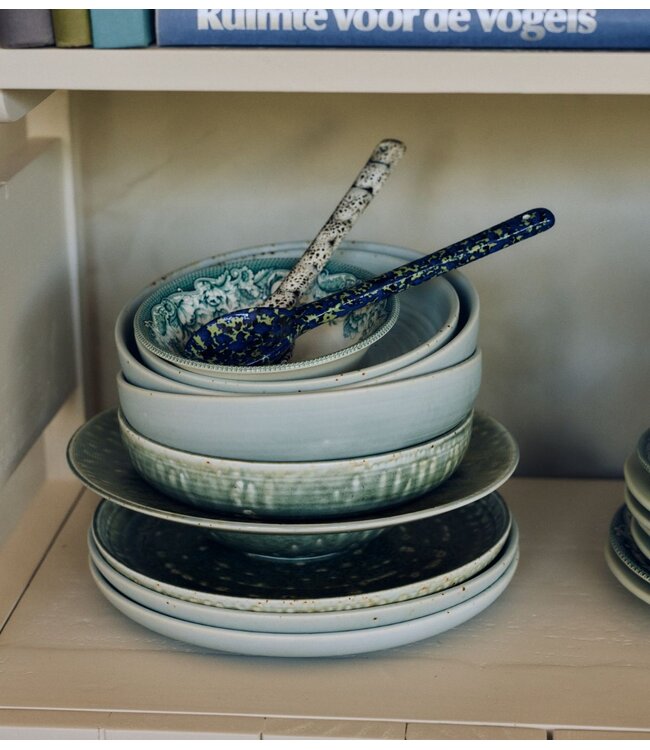 HKLIVING Bord Chef ceramics: dinner plate, rustic green