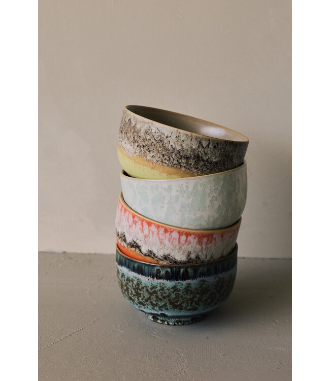 HKLIVING Kom 70s ceramics: noodle bowl, lotus