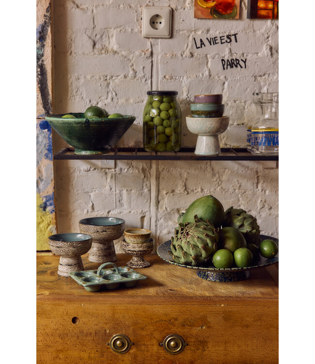 HKLIVING Eierschaal 70s ceramics: egg tray, minty