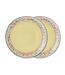 HKLIVING Borden 70s ceramics: dinner plates, custard (set of 2)