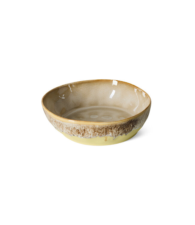 HKLIVING Kom 70s ceramics: pasta bowls, custard (set of 2)