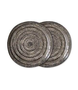 HKLIVING Borden 70s ceramics: side plates, brew (set of 2)