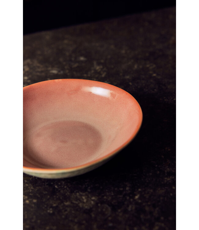 HKLIVING Kom 70s ceramics: curry bowls, lotus (set of 2)