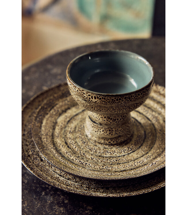 HKLIVING Kom 70s ceramics: tapas bowl on base S, brew