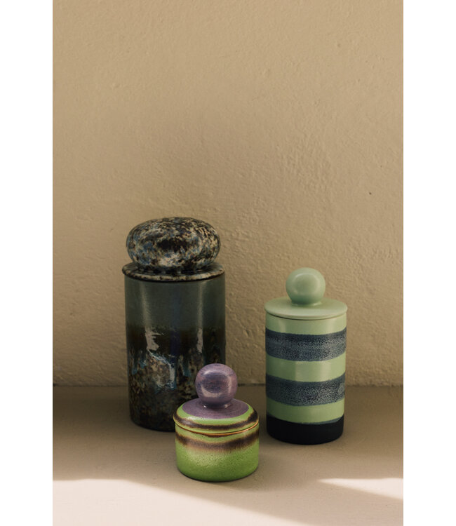 HKLIVING Voorraadpot 70s ceramics: medium storage jar, river