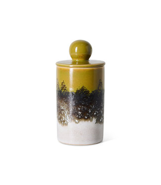 HKLIVING Voorraadpot 70s ceramics: medium storage jar, truffle